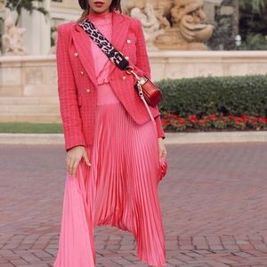 Generation Love Tweed Blazer. Size XS. Rare find in fuchsia/hot pink